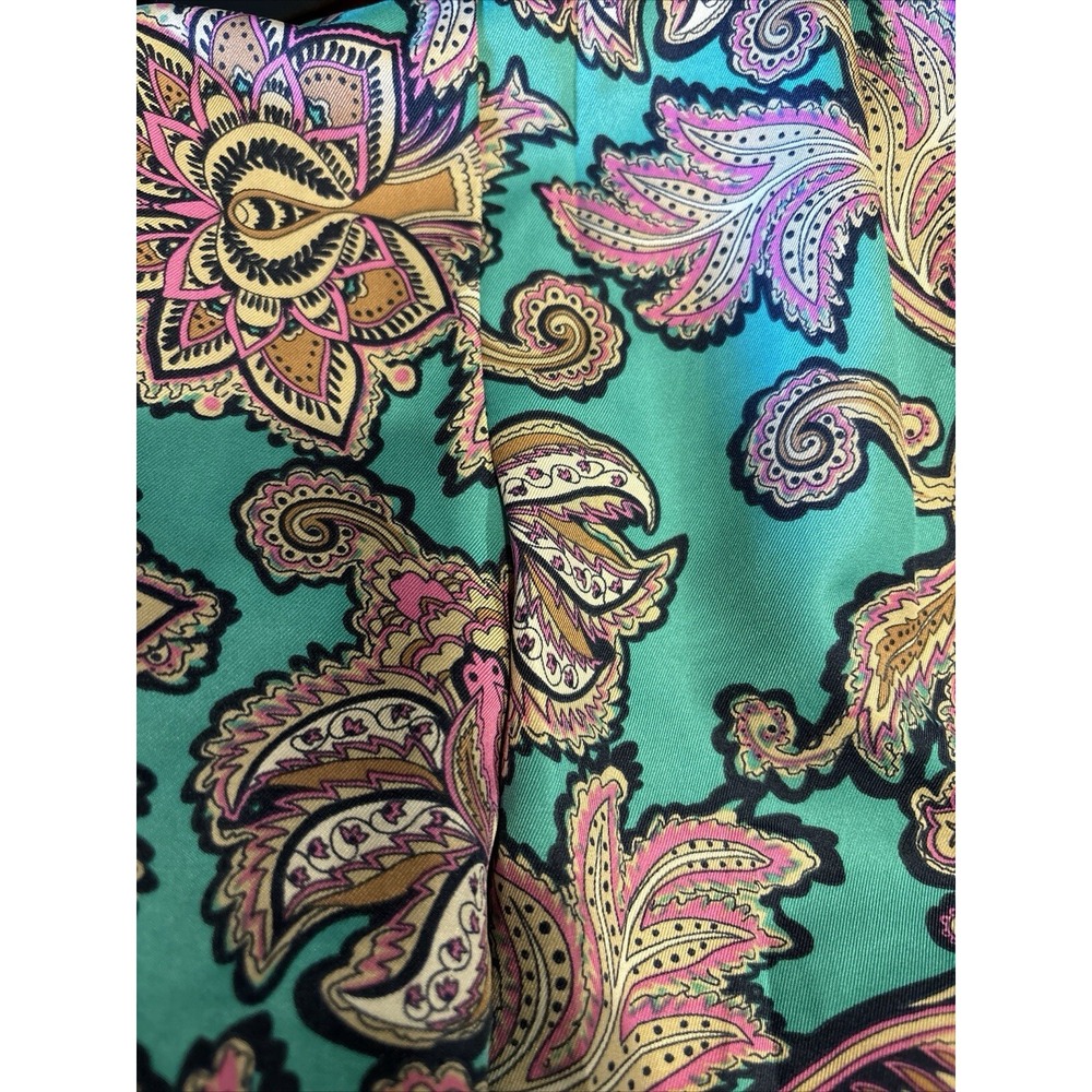 Loft Side Zip Polyester Colorful Women's Summer Vacation Shorts Green Size 8 - Picture 4 of 10
